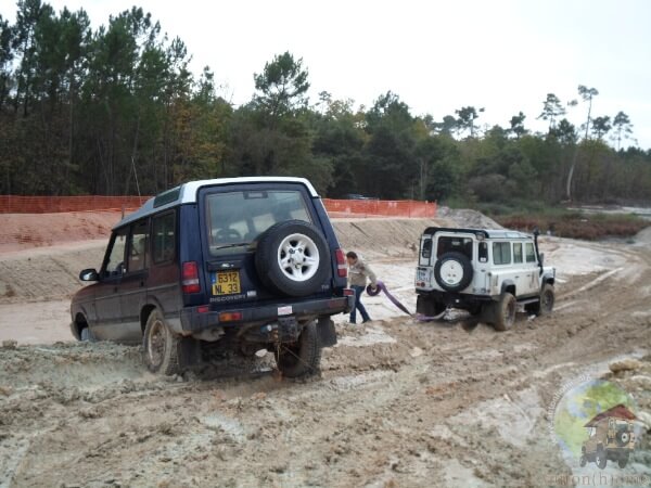 Un Land Rover Discovery posé