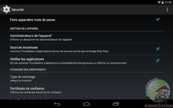 Il faut cocher la case pour autoriser l'installation