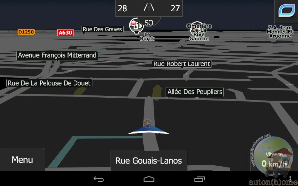 Ecran de navigation Igo Primo